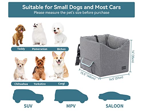 Koera autoistmekate – eemaldatav, pestav suurus Small, värv Grau&Grün (Petsfit)