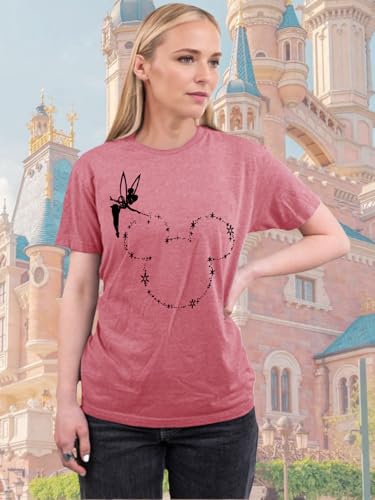 Image of Magic Kingdom Castle Shirt Holiday Short Sleeve Boho Clothes for Women
