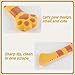 MIEDEON Silicone Pet Food Spoon Cute Cat Food Scooper Dog Wet Food Spoon Pet Food Can Spoon for Cat and Dog Manual Can Opener (Orange+Grey,5.1 inch)