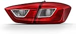 AKKON - For 2016-2019 Chevy Cruze Passenger Size Outer + Inner Tail Light Assembly Chrome Housing Clear Lens