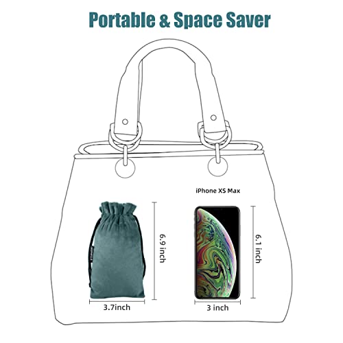 Urophylla Inflatable Travel Pillow For Airplane, Inflatable Neck Pillow For Traveling With 3D Contoured Eye Masks, Adjustable Neck/Chin Support Pillow For Trains, Cars, Large (Green) #TOP2