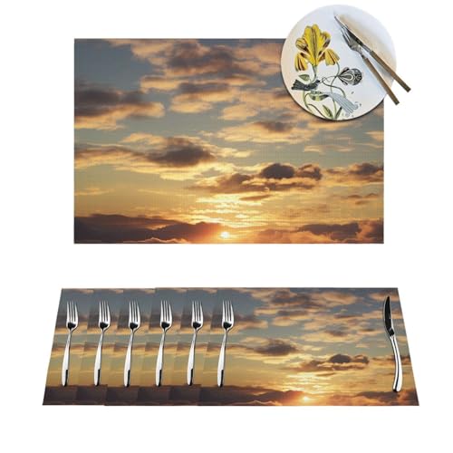 Set de table antidérapant PVC napperons lavables 45,7 cm - 2
