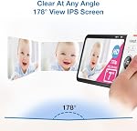 VTech VM919-2HD Baby Monitor, 7" 720p Screen, 2 Cameras, 360 Panoramic Viewing, 110 Wide-Angle View, Night Vision, Up to 1000ft Range, Secured Transmission No WiFi