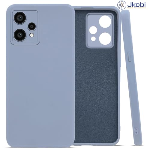 Image of Jkobi Back Cover Case for Realme 9 Pro Plus | Realme 9 4G (Matte Finish Silicone with Inside Fiber Cloth |Light Blue)