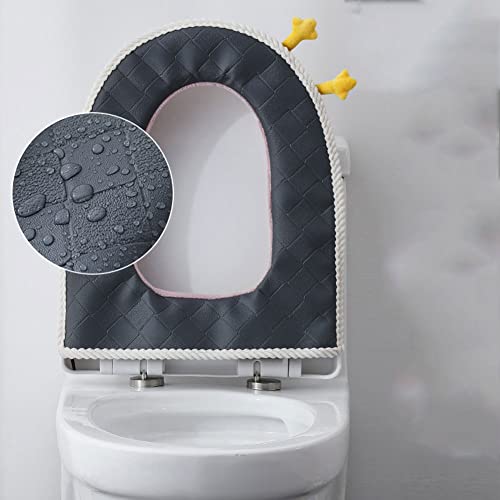 Universal WC Sitzkissen, Weich Toilettenkissen, Wasserdichtes WC Sitzkissen, Warmes Toilettensitzkissen, WC Sitzkissen mit Reißverschluss, Kann für Antifouling Toilettenmatten Verwendet Werden – Bild 6