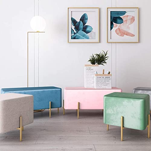 Banc à chaussures d'entrée nordique avec coussin de rangement