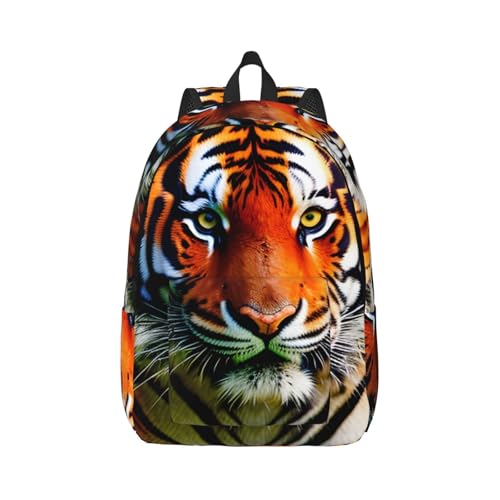 Sac à dos de voyage décontracté avec bandes oranges colorées