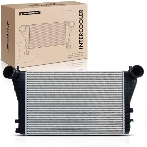 A-Premium Turbo Intercooler 2006-2016 Compatible with Audi A3 TT Quattro & Volkswagen Jetta Eos GTI, L4 2.0L Turbocharged