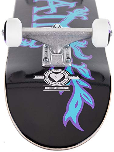 Planche complète de skateboard Centrano Heart Supply Bam Margera Pro couleur verte