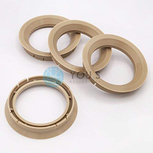 4 Pack Centering Rings – 74.1mm To 66.6mm – Fits Mercedes, CMS DBV (You.S Brand)