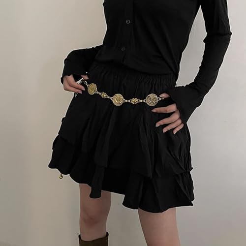 Stylish Metal Waist Belt For Women Adjustable Length Fashionable Accessory For Dresses And Pants Lightweight Waist Accessory4