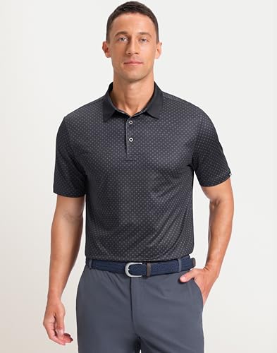 Image of Men's Golf Polo Shirts Dry Fit Performance Moisture Wicking Casual Print Golf Shirts for Men Breathable