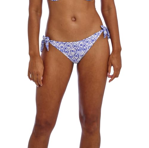 Freya Swim Women's Ocean Breeze Tie Side Bikini Brief Bottoms, Denim, XL