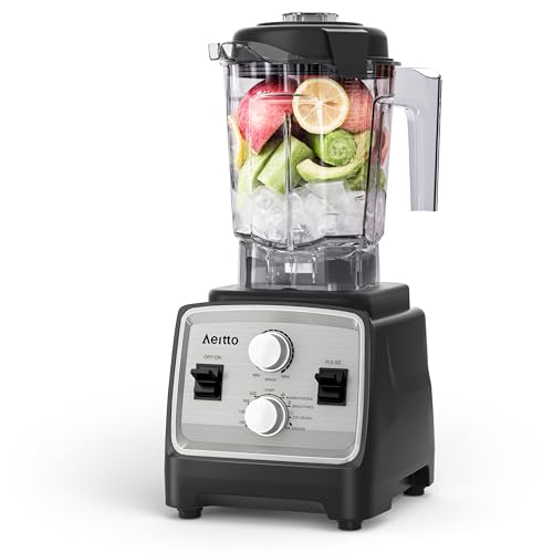 Aeitto Blenders for Kitchen with 1800W Motor, 68 Oz. Large Capacity, 2-in-1 Blender & Grinder Combo,...
