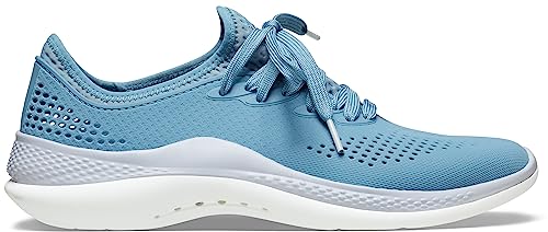 Image of Crocs Mens 206715-4lc Sneaker, Blue Steel /Microchip, 7 UK M / 8 UK W (M8W10)