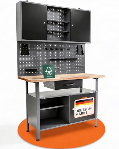 Ondis24 Werkstatteinrichtung Klaus, Metall, 1 Werkstattschrank...