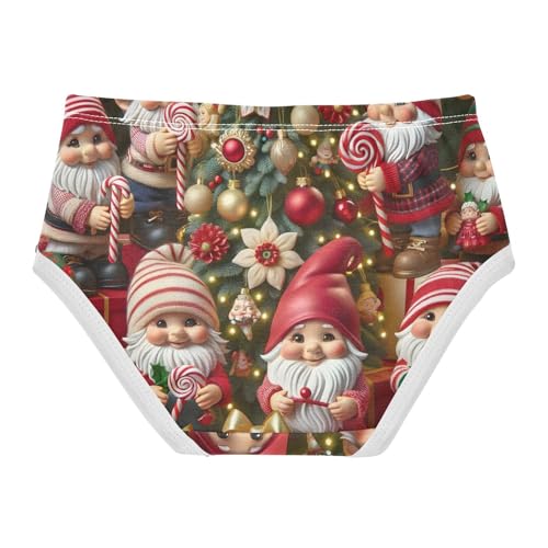 Cotton Girls Underwear Toddlers Cute Christmas Gnomes Girl Panties Cute Print Kids Undies Briefs 2t2