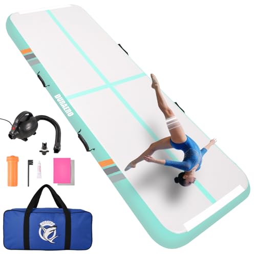 Gymnastik Matte Rechteck Luftkissen, Aufblasbare Gymnastikmatte Turnmatte für...