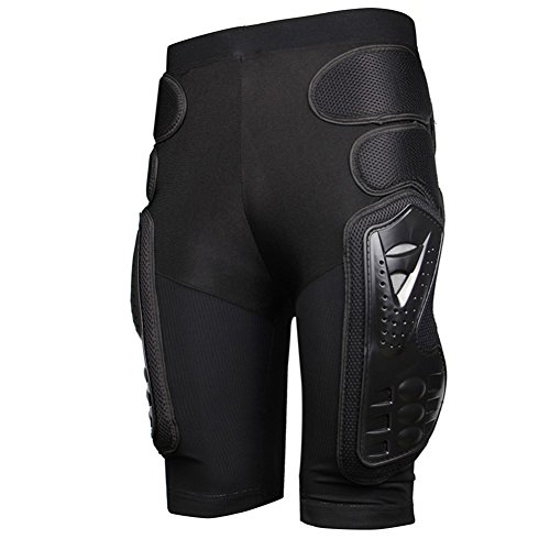 BARHAR Protective Armor Pants Hockey Knight Gear for Motorcycle Motocross Racing Ski Protect Pads Sports Hips Legs (XX-Large)