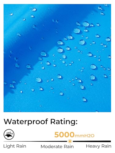 Image of SaphiRose Kids Waterproof Rain Jacket Mesh Lined with Removable Hood | Lightweight rain coat, windproof, breathable, school, camping, travel, outdoor play, boys and girls
