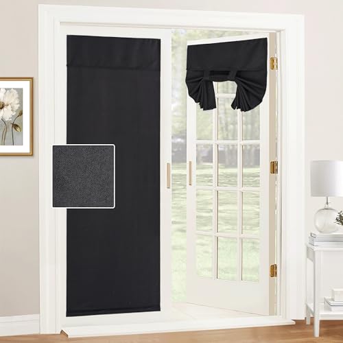RYB HOME French Door Curtains for Patio Sliding Glass Door, Window Covering