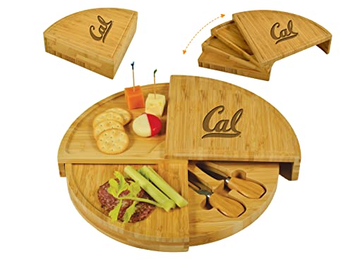 NCAA California Golden Bears Officially Licensed Multi Level Swiveling Patented Cheese Board 14