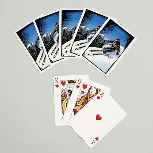 Baraja de Cartas Poker Downhill Skier 52 Piezas miniatura 7