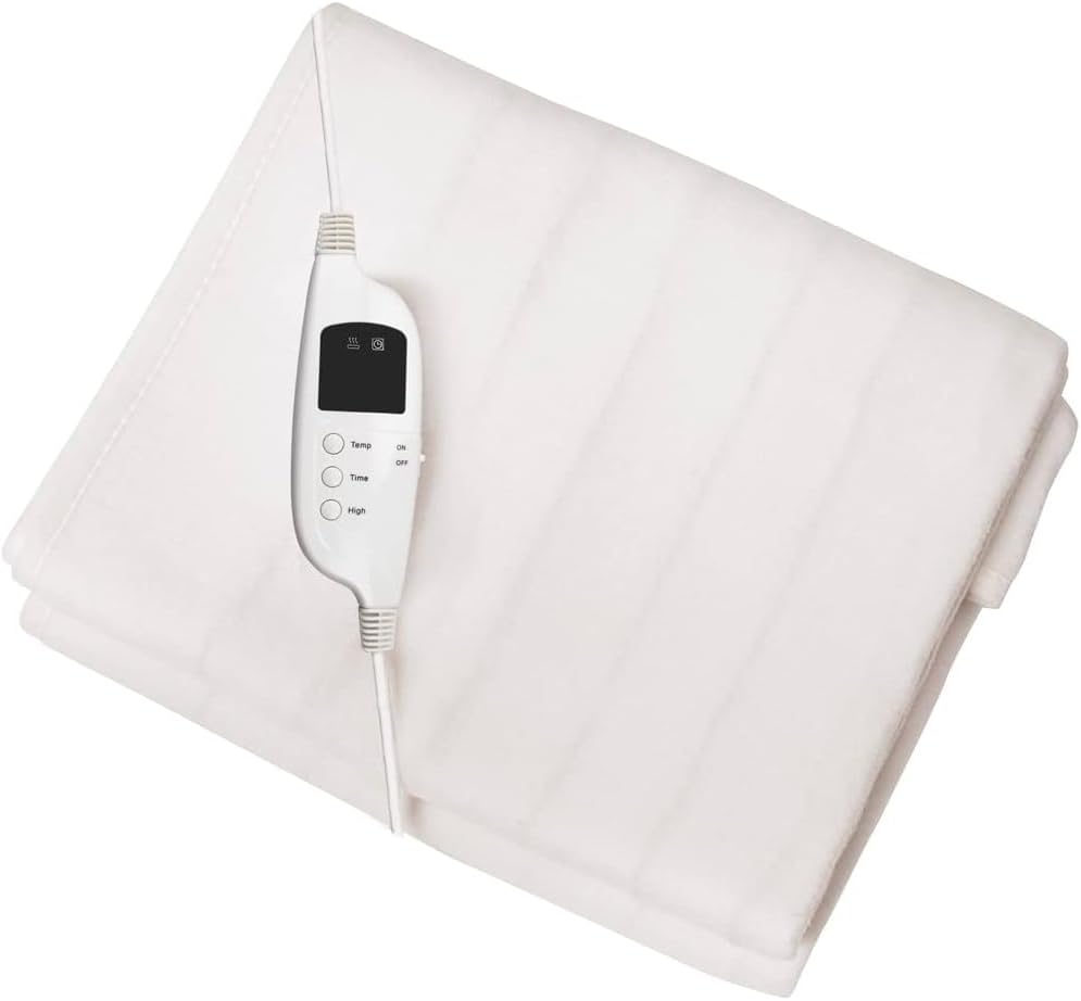 ForPro Professional Collection Fleece Massage Table Warmer, Extra Large 31" x 72" Heating Pad with 9 Heat Settings, Rapid Warming, LED Controller, 6' Detachable Power Cord