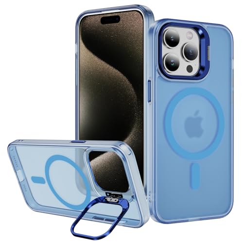 Coque iPhone 15 Pro Magsafe transparente béquille résout les chutes et rayures