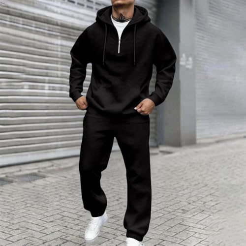 Mens Sweatsuits 2 Piece Outfit Oversized Ligh Weight Sport Jogging Sets - image 2