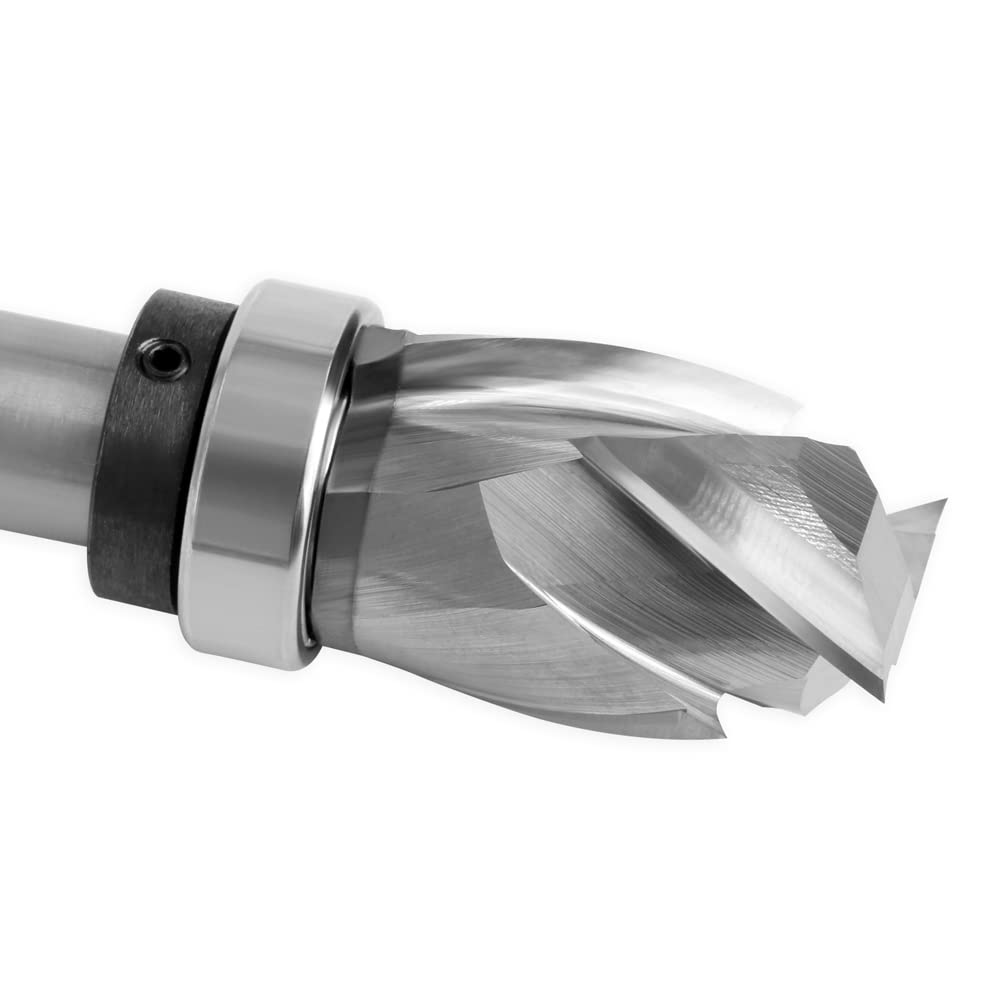 1 pieza 12 mm 1/2 vástago rodamiento ultra perfomance compresión empotrada de carburo sólido CNC fresadora para fresa de extremo de madera
