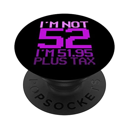 Regalo de cumpleaños número 52, no 52 años PopSockets PopGrip Intercambiable
