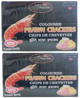 Kathmandu Corner Nepal Foods Galletas de gambas de colores (paquete de 2) 200 g