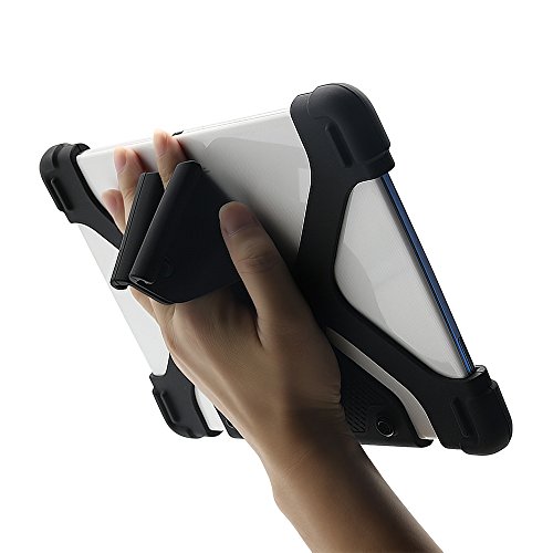 Chinfai Universal Case For 9.7 10.1 10.5 11 Inch Tablet, Universal Silicone Tablet Case Protective Cover For 9" 10" Touchscreen Tablet With Convertible Stand (Black) #TOP5