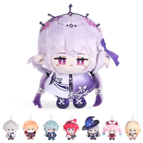 UTIEHD Porta-chaves de personagem de anime HSR, bonito porta-chaves colecionável de 10 cm, ideal para mochilas e chaves, Castorice