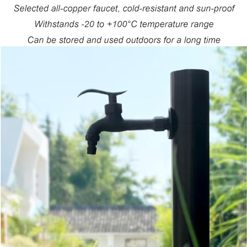 Columna de Agua para jardín Vertical de Acero Inoxidable 304, hidrante con Grifo para Exteriores Resistente a heladas, estación de Toma de Agua para riego Uso en Patios