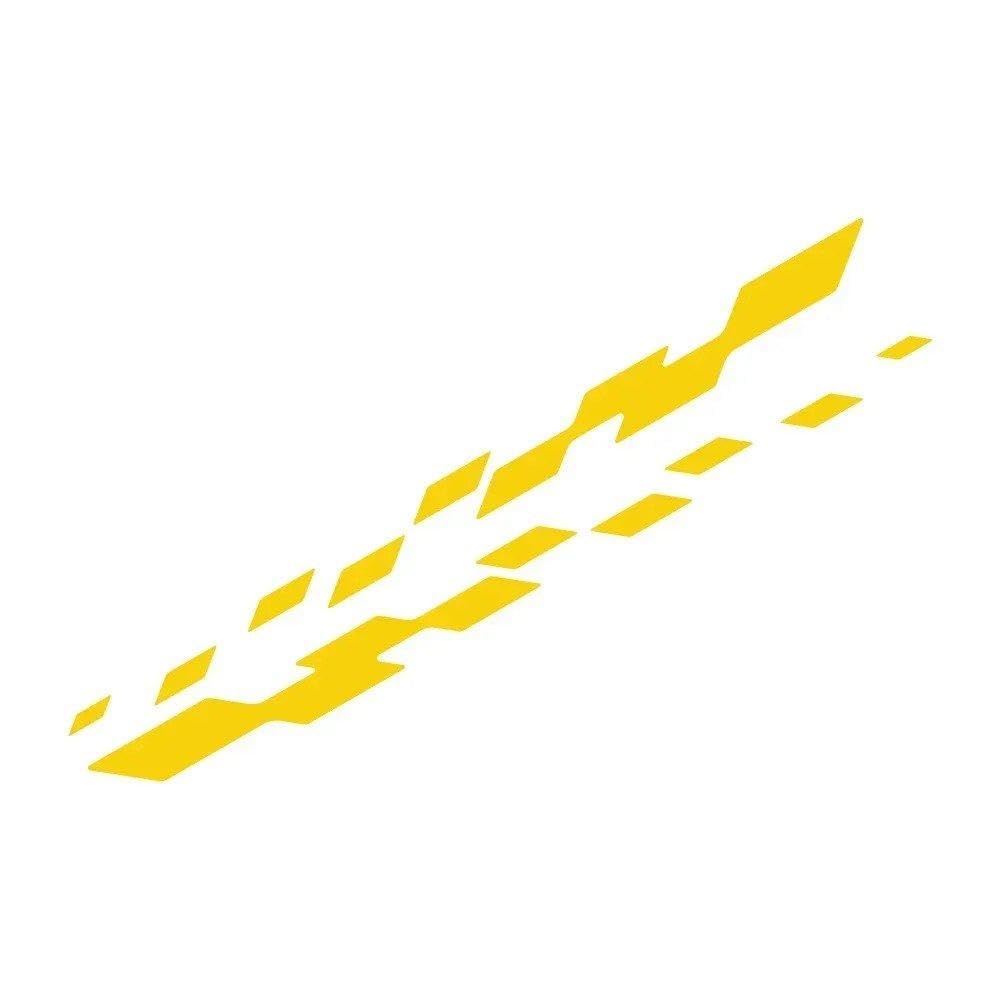 Dabhuoc Glossy Yellow Car Door Sticker Racing Stripes Graphics Vinyl Decal Auto Accessories(Glossy Yellow)