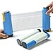 Vmohuyktx Retractable Pingpong Net for Table Portable Tennis Net and Post Set Stretches Clamps to Any Game for Family Portable Table Tennis Set