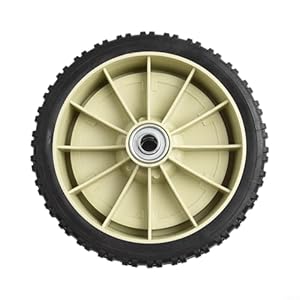 babominimer Rasenmäher-Räder, robustes Rasenmäher-Räder-Set vorne und hinten, Gummiräder für zuverlässige Mähfähigkeit