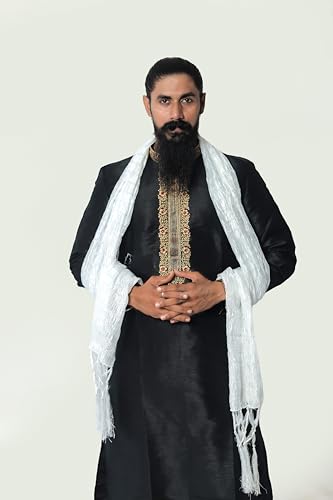 Indian Traditional Kurta Sherwani Dupatta Shawl Scarf For Men (Only Dupatta)2