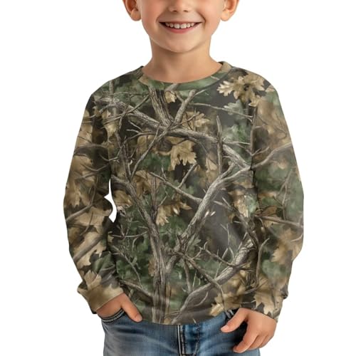 DISNIMO Girls Boys Casual T Shirts Size 3-16 Fall Tshirts for Kids Crewneck Tops Long Sleeve Tee Shirts3