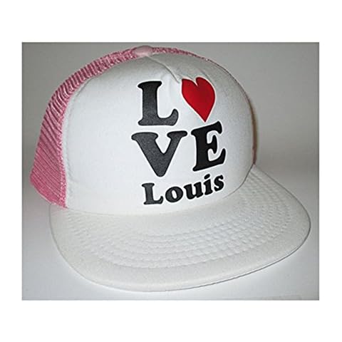 One Direction Men's Love Louis Trucker Cap Adjustable White Cover