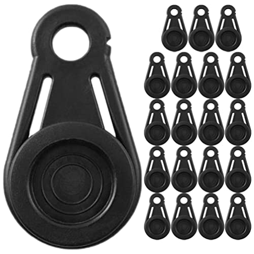 Yardwe 20 Piezas Clips De Lona De Alta Resistencia Clips De Plástico para Tienda Abrazaderas A Prueba De Viento Clips De Lona De Fijación Al Aire Libre para Toldos Lona Camping Caravana