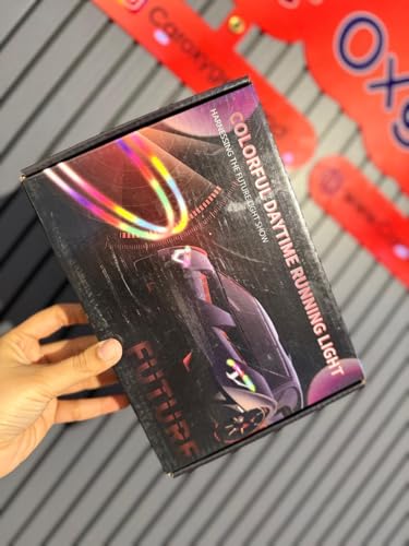 Image of CarOxygen Colorful Daytime Running Light for Cars | Multi-Color Flexible LED Strip | Dynamic Flowing Indicator with App Control | Waterproof & Universal Fit DRL