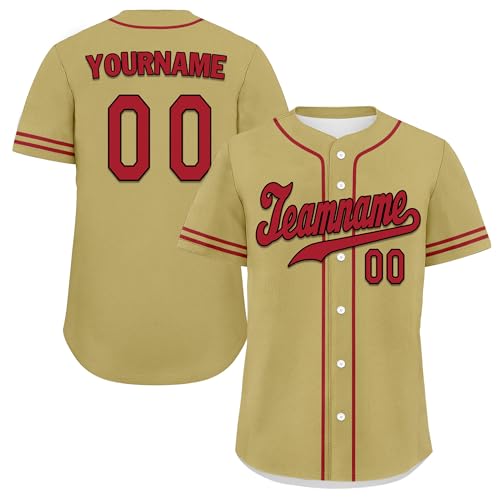 Camiseta personalizada de béisbol transpirable, camisetas deportivas con botones para equipo y fans de sóftbol miniatura 1