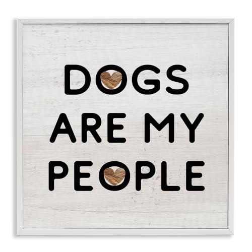 Dog Lover Grain Pattern Humor, 12 x 12 Inch Framed Giclée Print