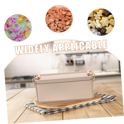 Caja de hojalata pequeña como caja metálica decorativa vintage para dulces 5