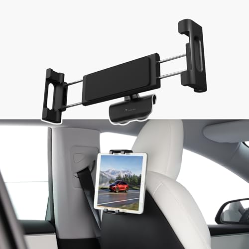 TPARTS Backseat Headrest Tablet Mount Holder for Model 3 Highland 2024+/New Model Y Juniper 2025+, Compatible iPad(Including 12.9