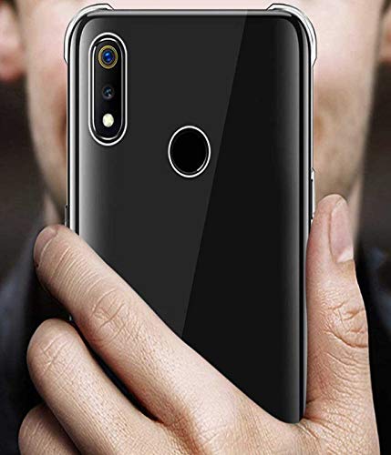Image of Soft Flexible Silicone Back Cover Compatible with Realme 3 Pro, Transparent Case