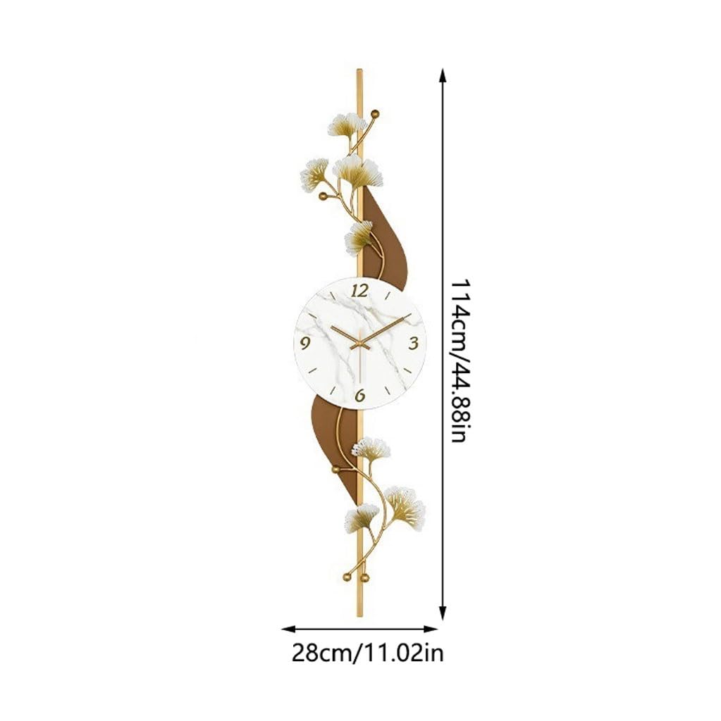 eexbz Wall Clock Creative Bedroom Wall Clock Living Room Light Luxury Silent Atmosphere Clock Wall Art Decoration Clock Clock for Wall(Medium)